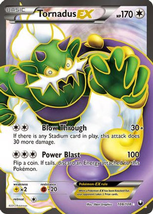 Tornadus EX (108 Full Art) 108  - Holofoil Dark Explorers - Ultra Rare