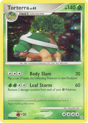 Torterra 017/130  - Reverse Holofoil Diamond and Pearl - Holo Rare