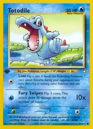 Totodile (81) 081  - Unlimited Neo Genesis - Common