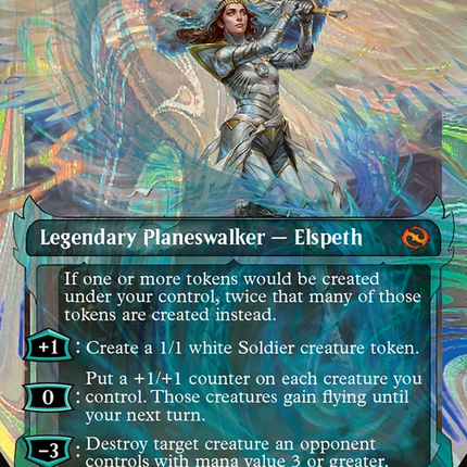 Elspeth, Storm Slayer (TDM-411) - Tarkir: Dragonstorm: (Showcase) (Borderless) Foil