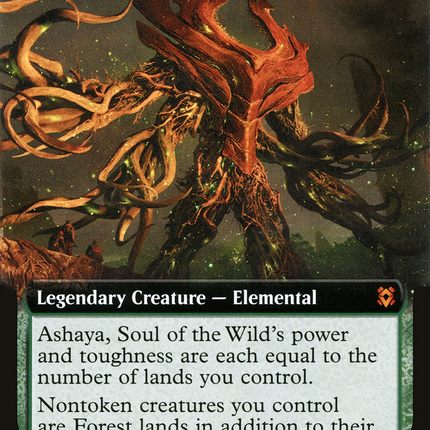Ashaya, Soul of the Wild (ZNR-358) - Zendikar Rising: (Extended Art)