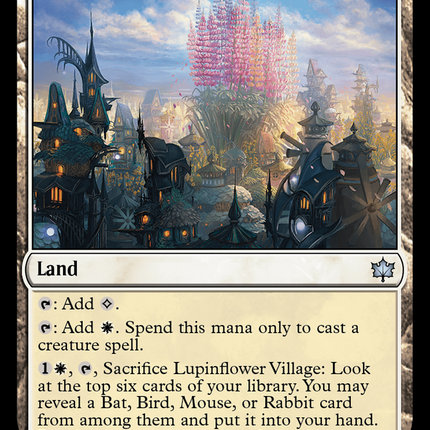 Lupinflower Village (BLB-256) - Bloomburrow Foil