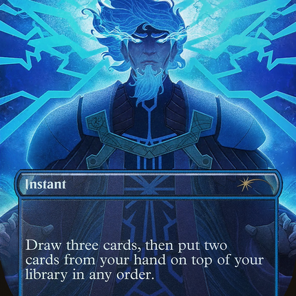 Brainstorm (SLP-001) - Secret Lair Showdown (Borderless) Foil