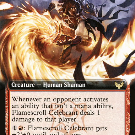 Flamescroll Celebrant // Revel in Silence (STX-324) - Strixhaven: School of Mages: (Extended Art) Foil