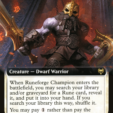 Runeforge Champion (KHM-339) - Kaldheim: (Extended Art) Foil