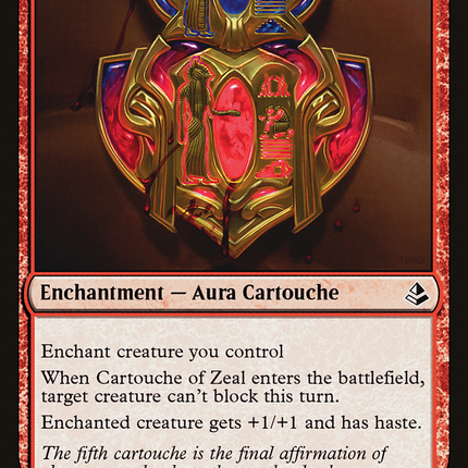 Cartouche of Zeal (AKH-124) - Amonkhet Foil