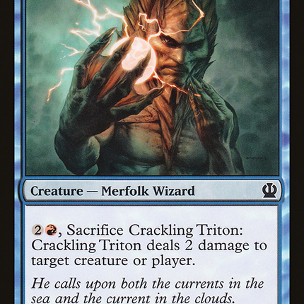 Crackling Triton (THS-045) - Theros Foil