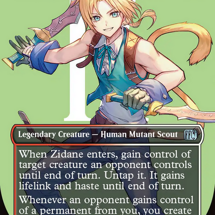 Zidane, Tantalus Thief (FIN-405) - FINAL FANTASY (Borderless) Foil