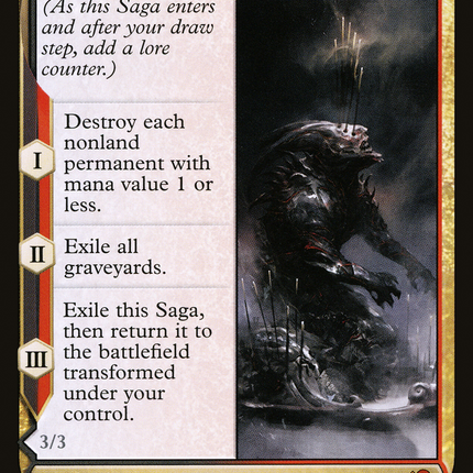 Hidetsugu Consumes All // Vessel of the All-Consuming (NEO-221) - Kamigawa: Neon Dynasty: (fandfc, enchantment) Foil