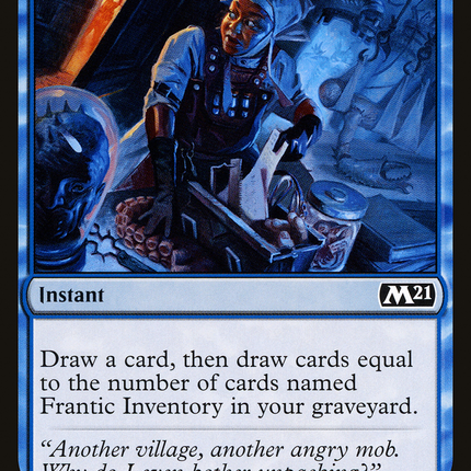 Frantic Inventory (M21-050) - Core Set 2021 Foil