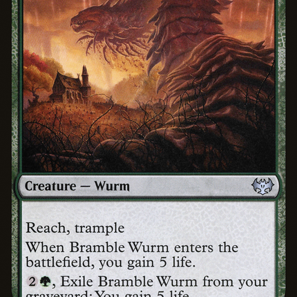 Bramble Wurm (VOW-189) - Innistrad: Crimson Vow Foil