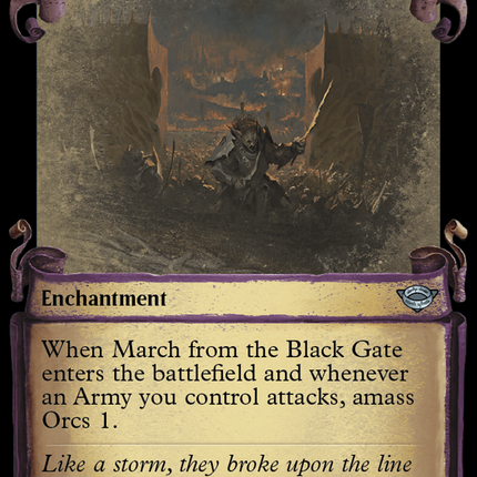March from the Black Gate (LTR-545) - The Lord of the Rings: Tales of Middle-earth: (Showcase) Foil