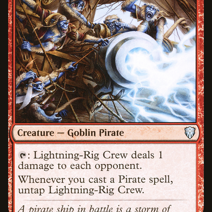 Lightning-Rig Crew (CMR-190) - Commander Legends Foil