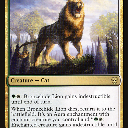 Bronzehide Lion (THB-210) - Theros Beyond Death