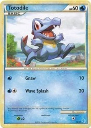 Totodile (#14)/30  HGSS Trainer Kit Gyarados & Raichu - Common