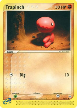 Trapinch 078/97  - Reverse Holofoil Dragon - Common