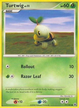 Turtwig (77) 077/100  Majestic Dawn - Common