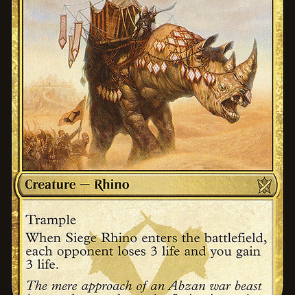 Siege Rhino (KTK-200) - Khans of Tarkir