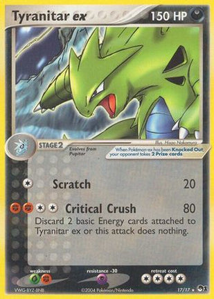 Tyranitar ex (Holo) 017  - Holofoil POP Series 1 - Ultra Rare