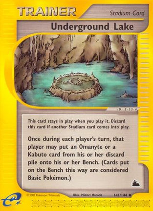 Underground Lake 141  - Reverse Holofoil Skyridge - Uncommon