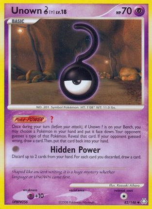 Unown (?)/146  - Reverse Holofoil Legends Awakened - Uncommon