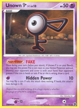 Unown [F]/106  Great Encounters - Uncommon