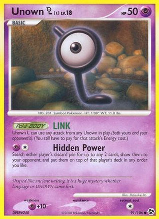 Unown [L]/106  Great Encounters - Common