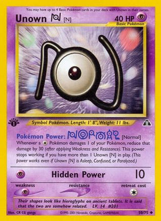 Unown [N] 050  - Unlimited Neo Discovery - Uncommon