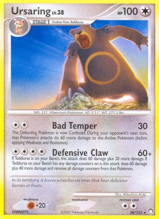Ursaring/123  - Reverse Holofoil Mysterious Treasures - Rare