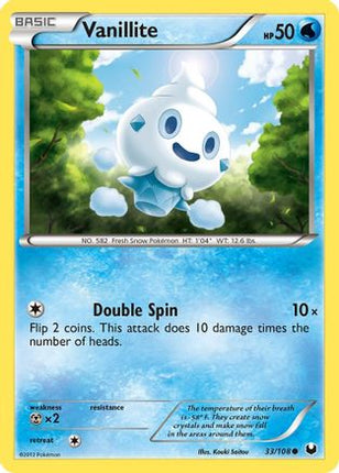 Vanillite/108  Dark Explorers - Common