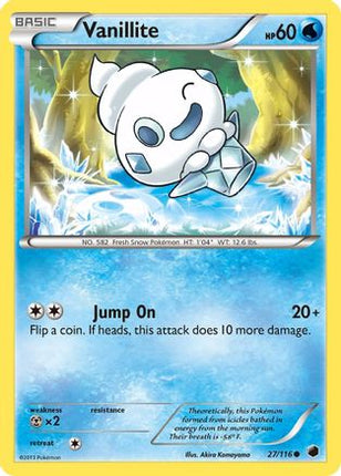 Vanillite/116  - Reverse Holofoil Plasma Freeze - Common