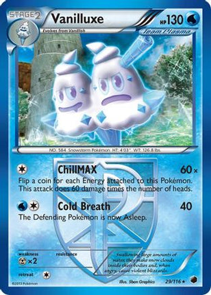 Vanilluxe (Team Plasma)/116  - Reverse Holofoil Plasma Freeze - Rare