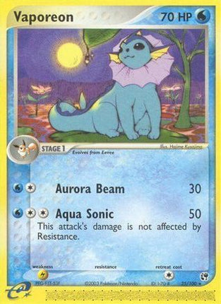 Vaporeon 025/100  Sandstorm - Rare
