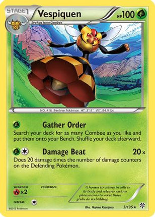 Vespiquen/135  - Reverse Holofoil Plasma Storm - Rare
