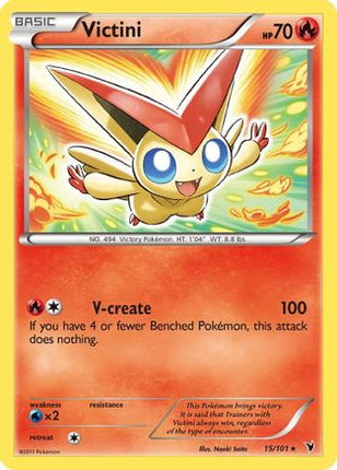 Victini (15)/101  - Reverse Holofoil Noble Victories - Holo Rare