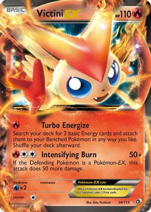 Victini EX 024/113  - Holofoil Legendary Treasures - Ultra Rare