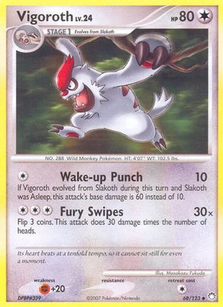 Vigoroth/123  Mysterious Treasures - Uncommon
