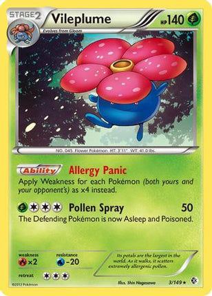 Vileplume/149  - Holofoil Boundaries Crossed - Holo Rare