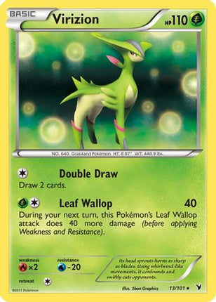 Virizion/101  - Holofoil Noble Victories - Holo Rare