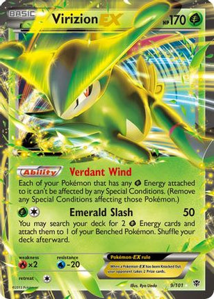 Virizion EX 009  - Holofoil Plasma Blast - Ultra Rare
