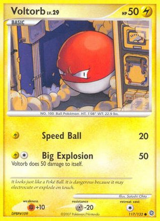 Voltorb 117/132  - Reverse Holofoil Secret Wonders - Common