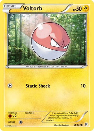 Voltorb/149  - Reverse Holofoil Boundaries Crossed - Common