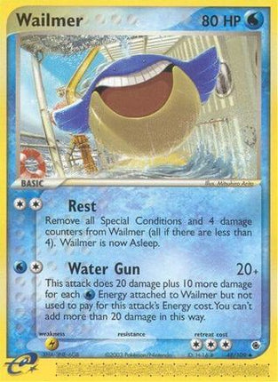 Wailmer 048/109  - Reverse Holofoil Ruby and Sapphire - Uncommon