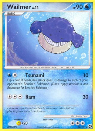Wailmer/106  - Reverse Holofoil Great Encounters - Uncommon