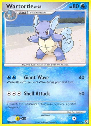 Wartortle/132  - Reverse Holofoil Secret Wonders - Uncommon