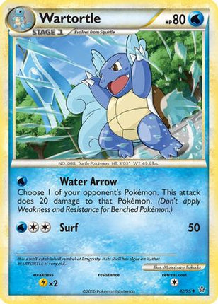 Wartortle 042/95  - Reverse Holofoil Unleashed - Uncommon