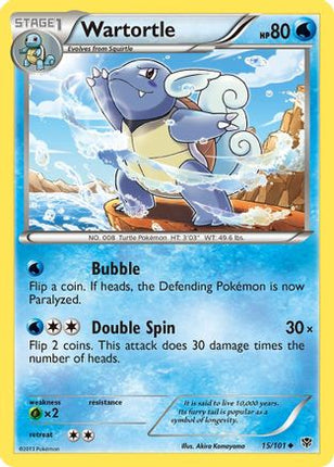 Wartortle 015/101  Plasma Blast - Uncommon