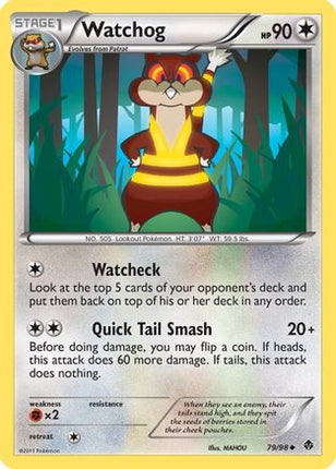 Watchog/98  - Reverse Holofoil Emerging Powers - Uncommon