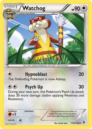 Watchog/149  - Reverse Holofoil Boundaries Crossed - Uncommon