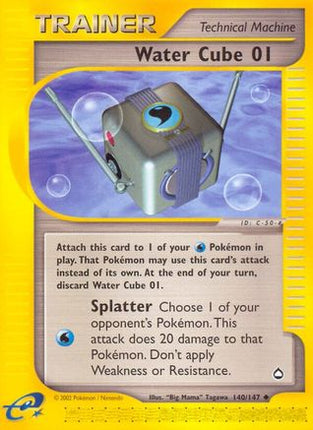 Water Cube 01/147  - Reverse Holofoil Aquapolis - Uncommon